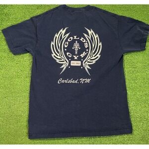 Vintage Golds Gym Shirt LG USA Made Black Weightlifting New Mexico Muscle Joe